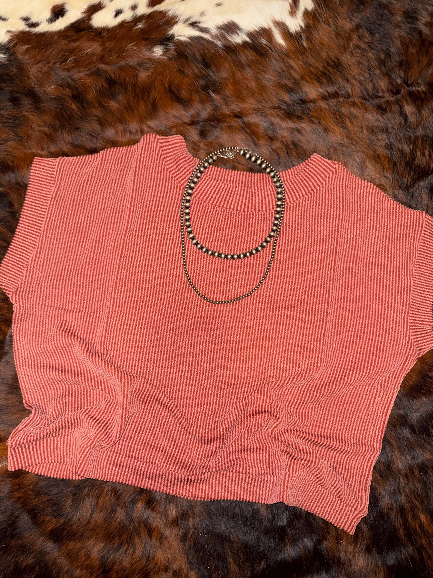 Desert Ribbed Cap Sleeve Top