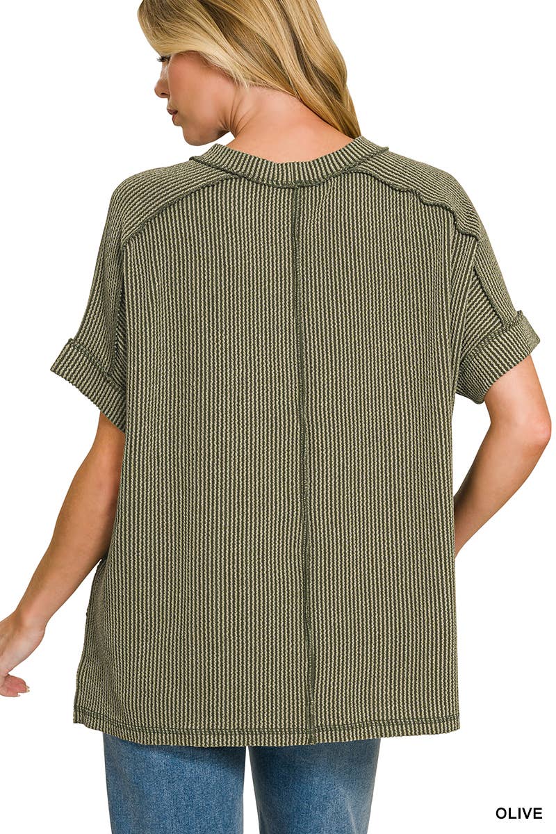 Corded Rib Top