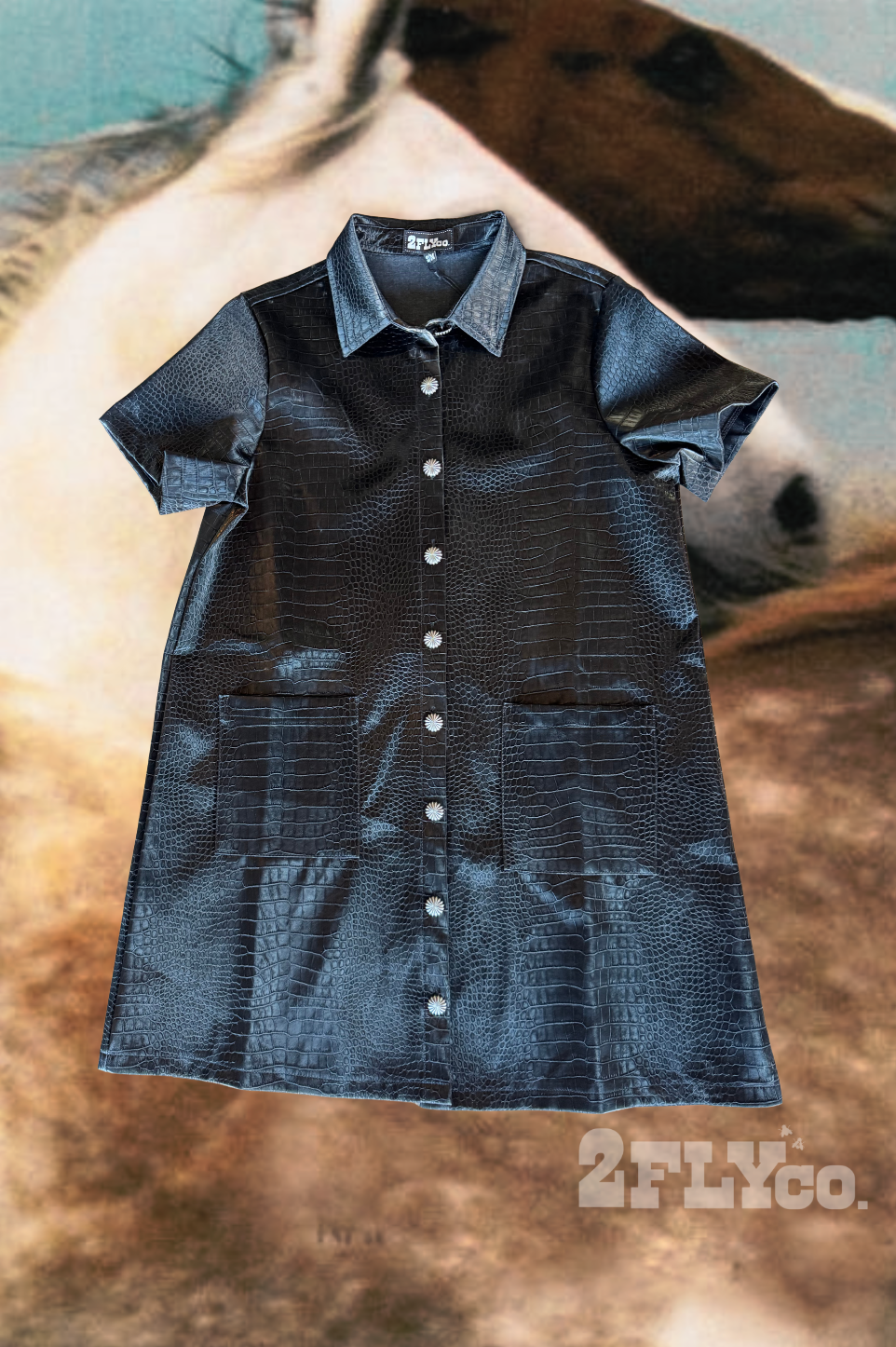 Black Croc Dress