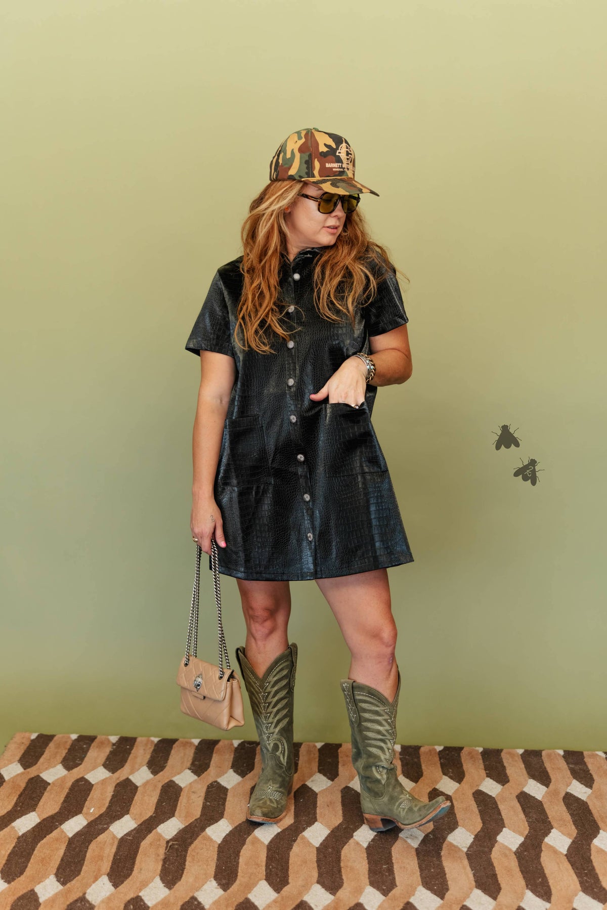 Black Croc Dress