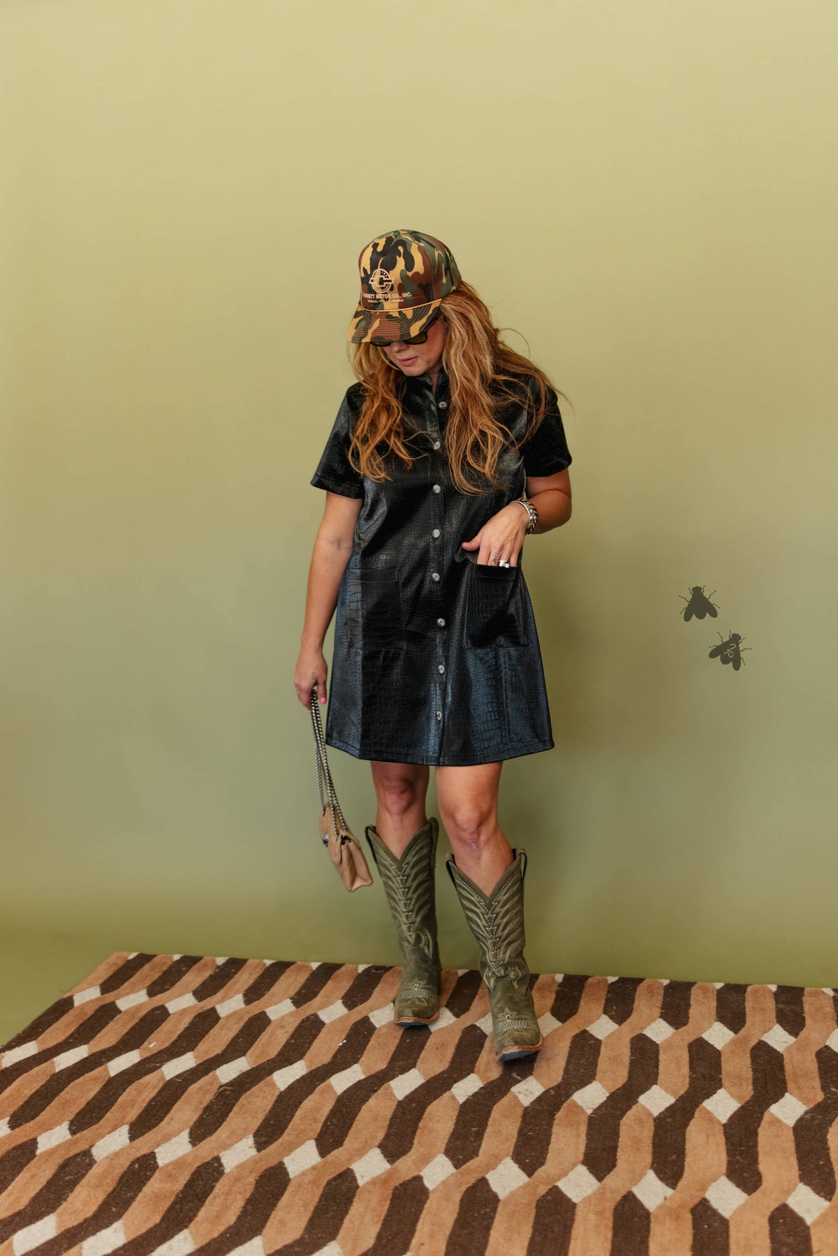 Black Croc Dress