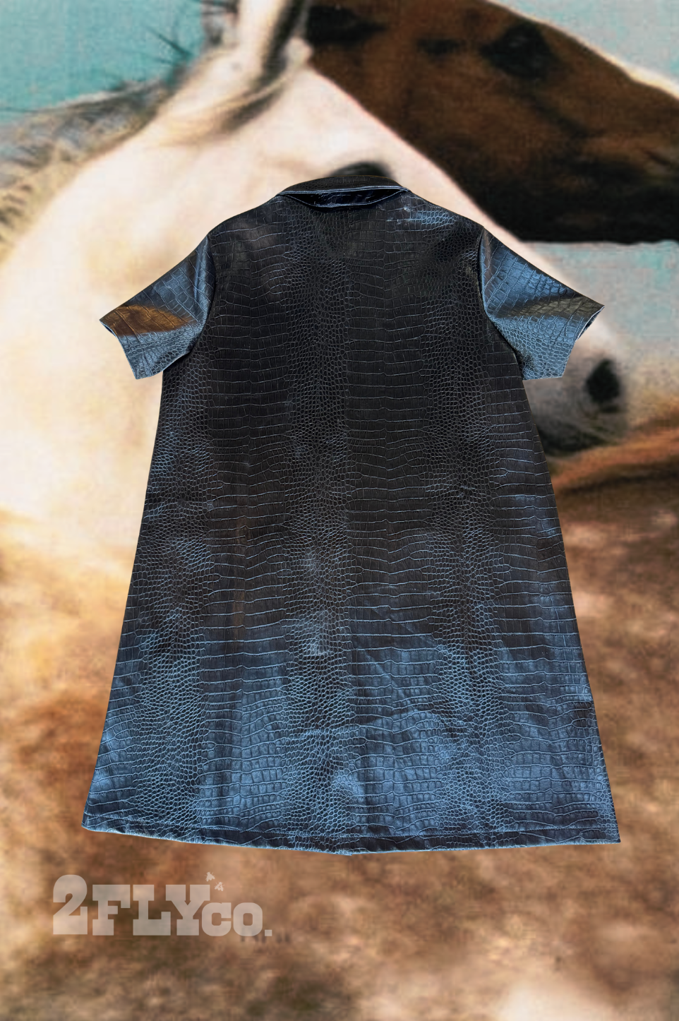Black Croc Dress
