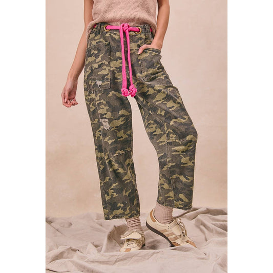 Pink Rope Camo Jeans