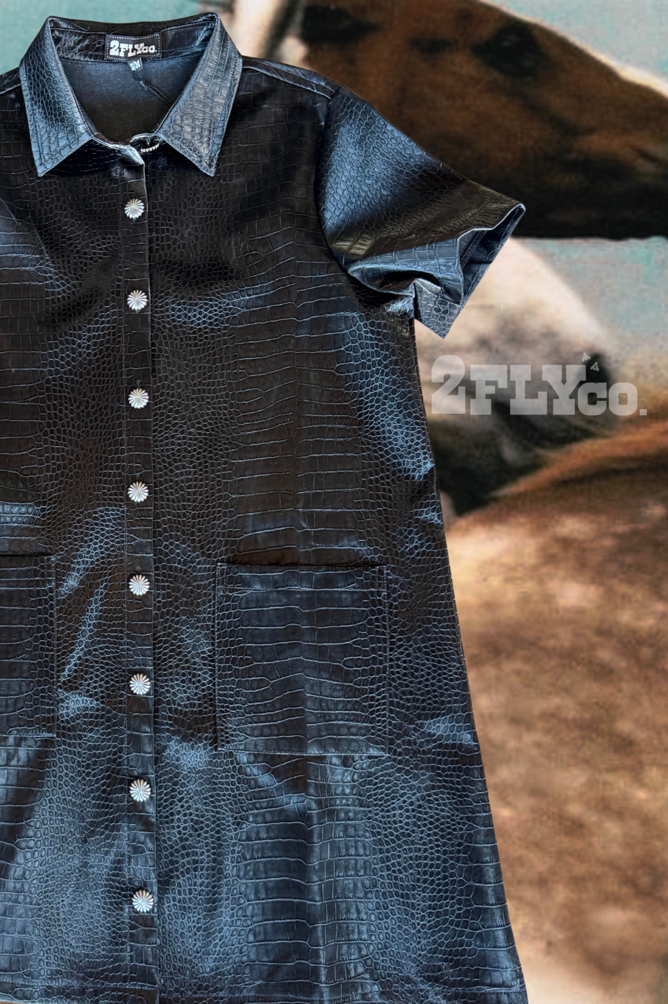 Black Croc Dress