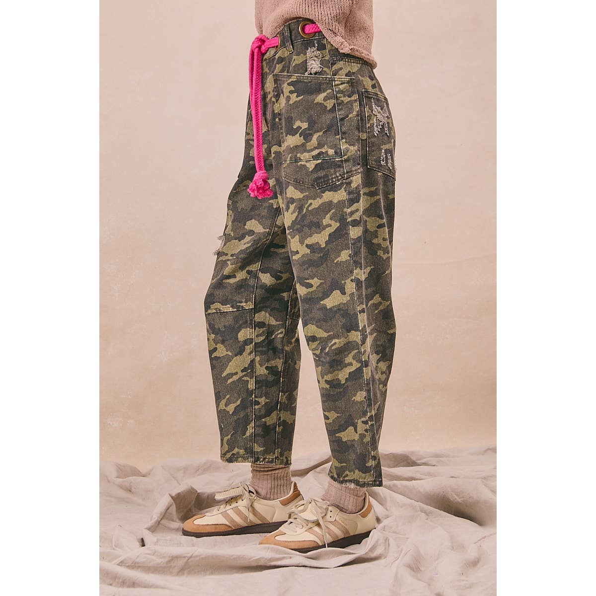 Pink Rope Camo Jeans