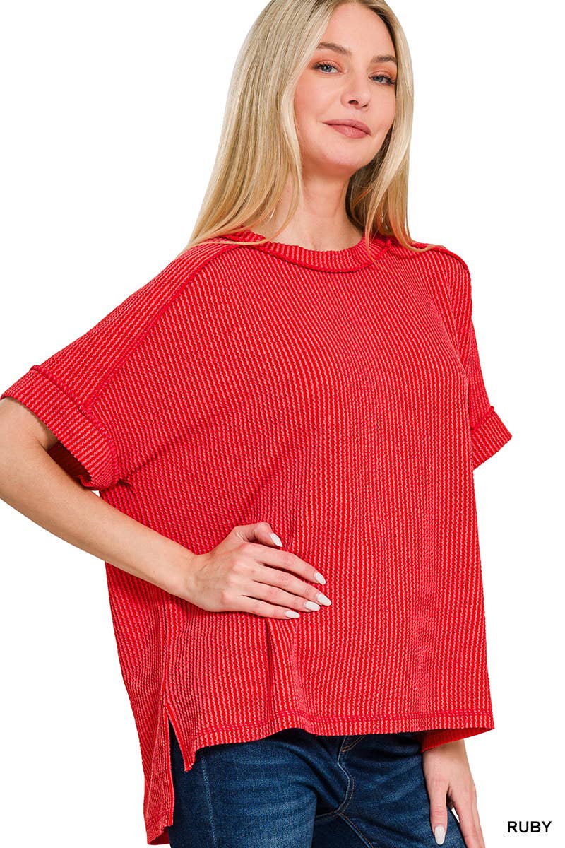 Corded Rib Top
