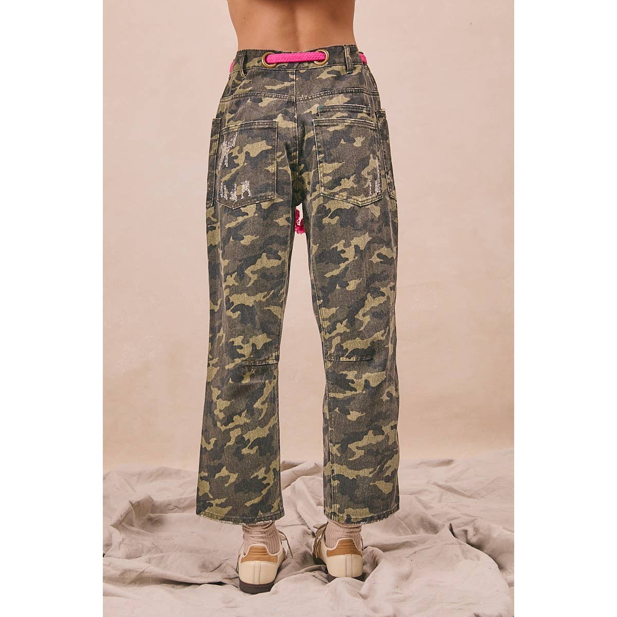 Pink Rope Camo Jeans