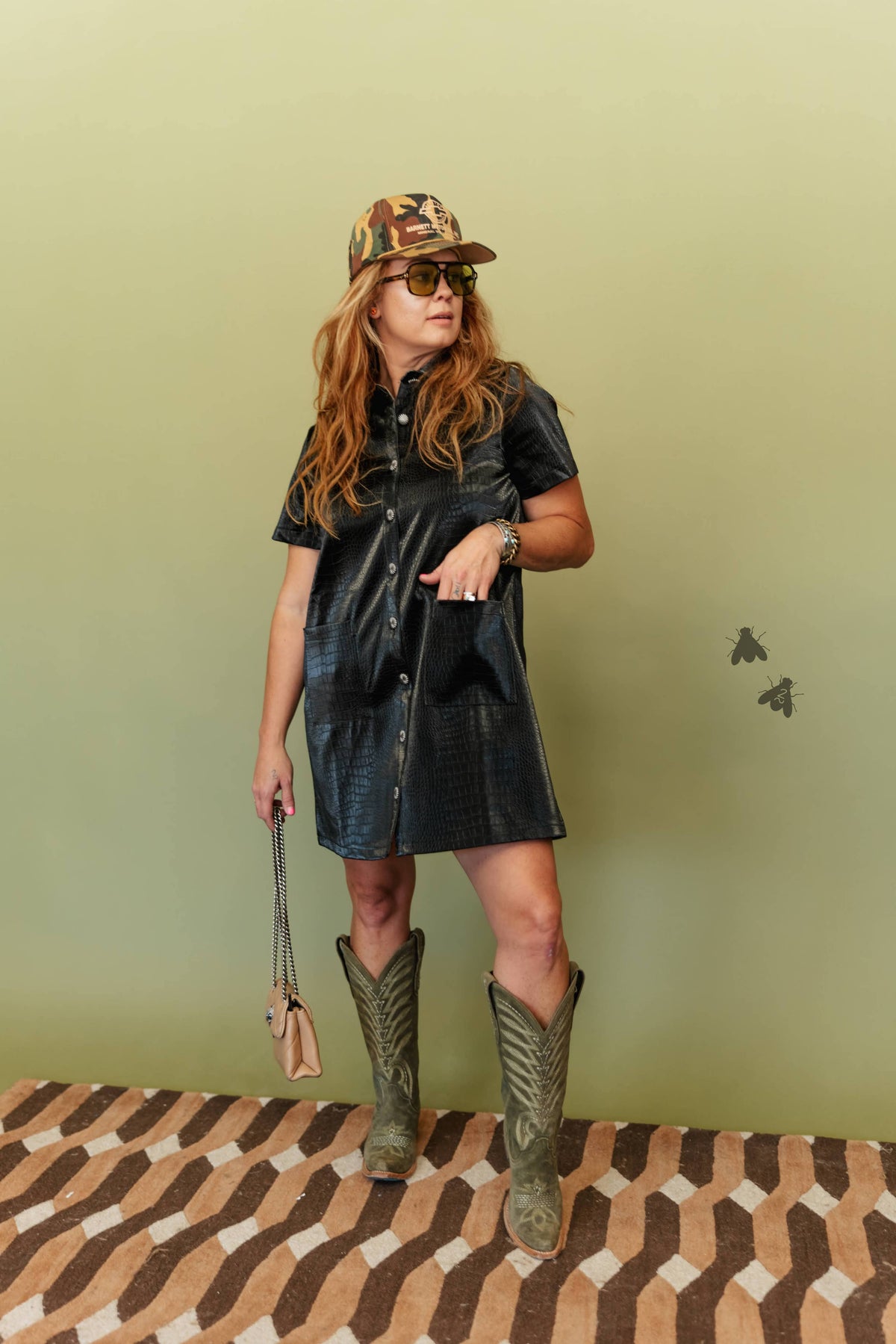 Black Croc Dress