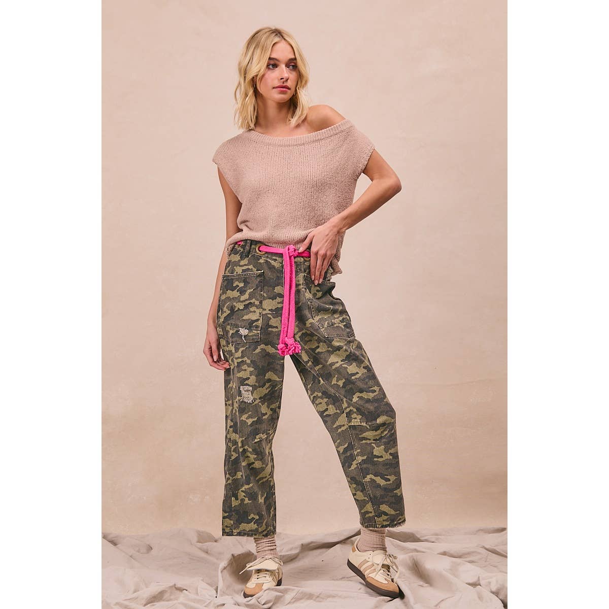 Pink Rope Camo Jeans